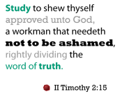 II Timothy 2:15
